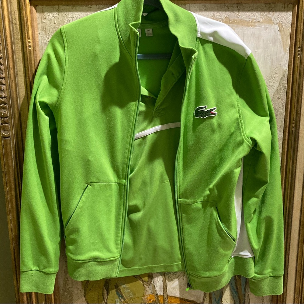 Lacoste tennis jacket + polo shirt